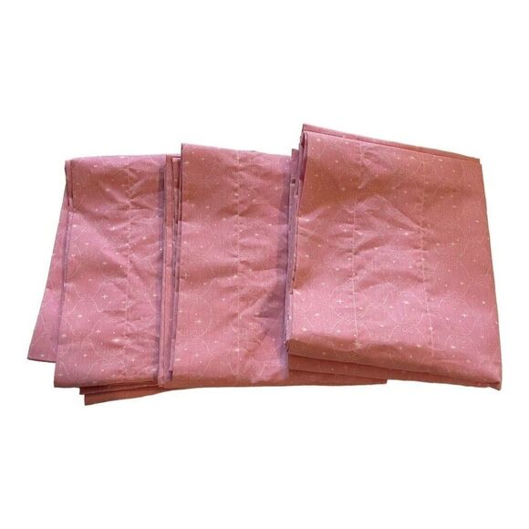 Set Of 3 Pink Sparkle Princess Print Disney Little Girls Room Valances 17”x84” - Picture 1 of 7